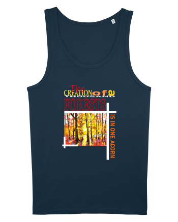 Forest Landscape Navy