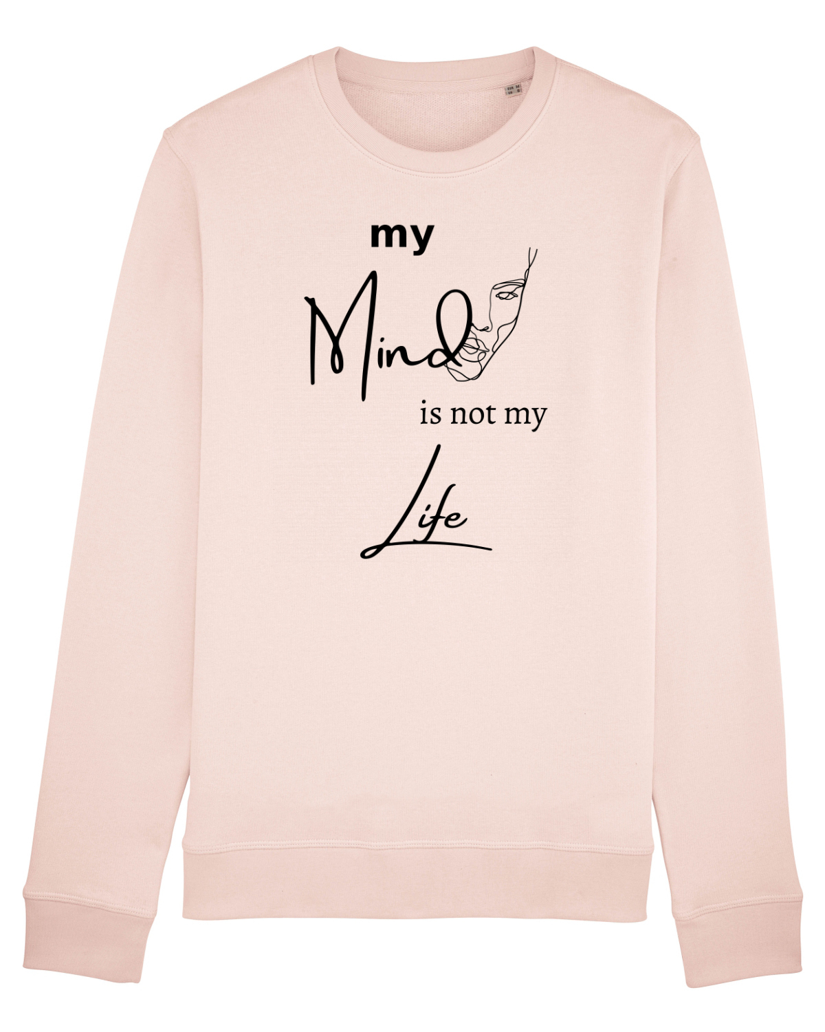 Bluză mânecă lungă Unisex Rise Candy Pink