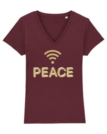 Peace Burgundy