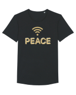 Peace Tricou mânecă scurtă guler larg Bărbat Skater