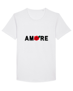 Amore Tricou mânecă scurtă guler larg Bărbat Skater