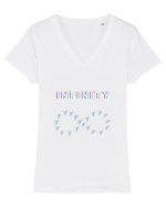 Infinity Butterfly Tricou mânecă scurtă guler V Damă Evoker