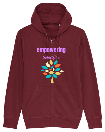 Empowering Connection Burgundy