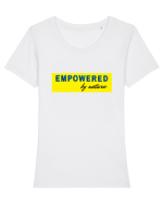 Empowered By Nature Tricou mânecă scurtă guler larg fitted Damă Expresser