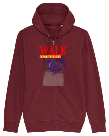 Walk in the rain Burgundy