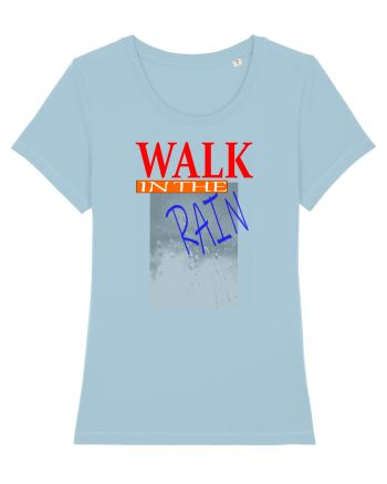 Walk in the rain Sky Blue