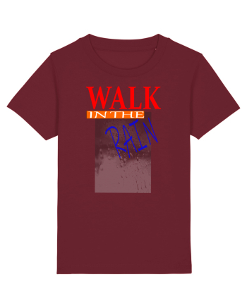 Walk in the rain Burgundy