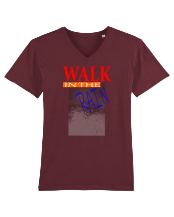 Walk in the rain Burgundy