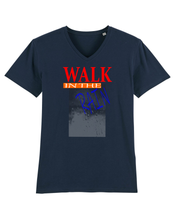 Walk in the rain French Navy