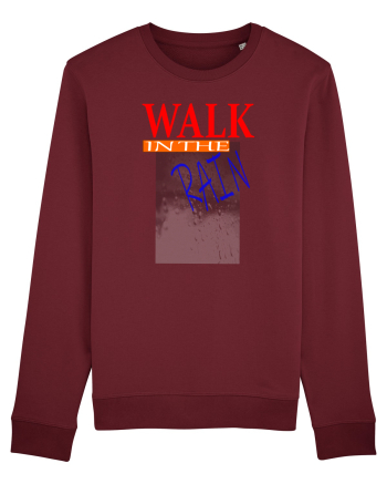 Walk in the rain Burgundy