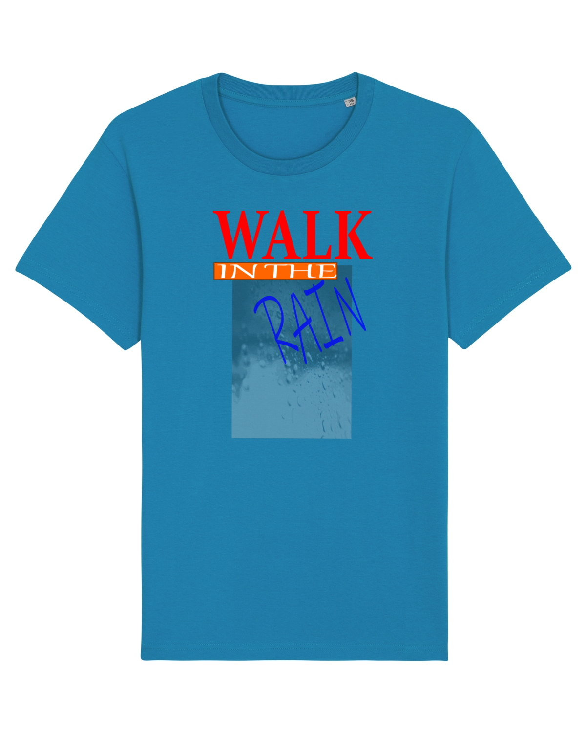 Tricou mânecă scurtă Unisex Rocker Azur