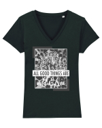 Wild & Free Tricou mânecă scurtă guler V Damă Evoker