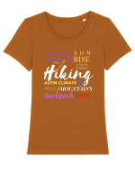 Hiking Tricou mânecă scurtă guler larg fitted Damă Expresser