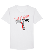 Life is short Tricou mânecă scurtă guler larg Bărbat Skater