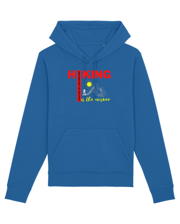 Hiking Is The Answer Royal Blue