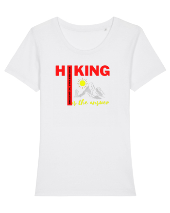 Hiking Is The Answer White