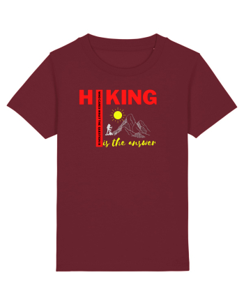 Hiking Is The Answer Burgundy