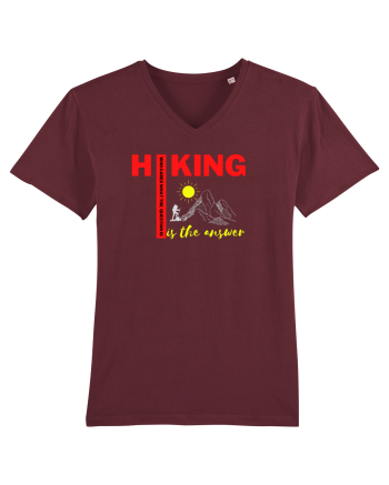 Hiking Is The Answer Burgundy
