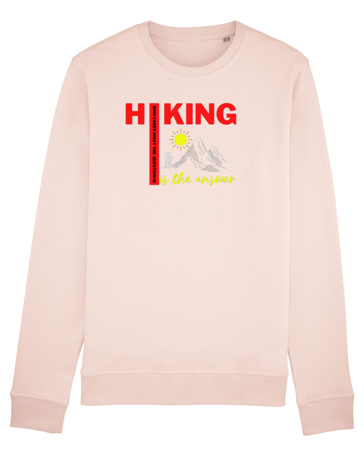 Bluză mânecă lungă Unisex Rise Candy Pink