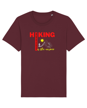 Hiking Is The Answer Burgundy