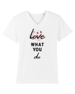 Love What You Do Tricou mânecă scurtă guler V Bărbat Presenter