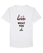 Love What You Do Tricou mânecă scurtă guler larg Bărbat Skater