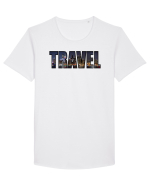 Travel Tricou mânecă scurtă guler larg Bărbat Skater