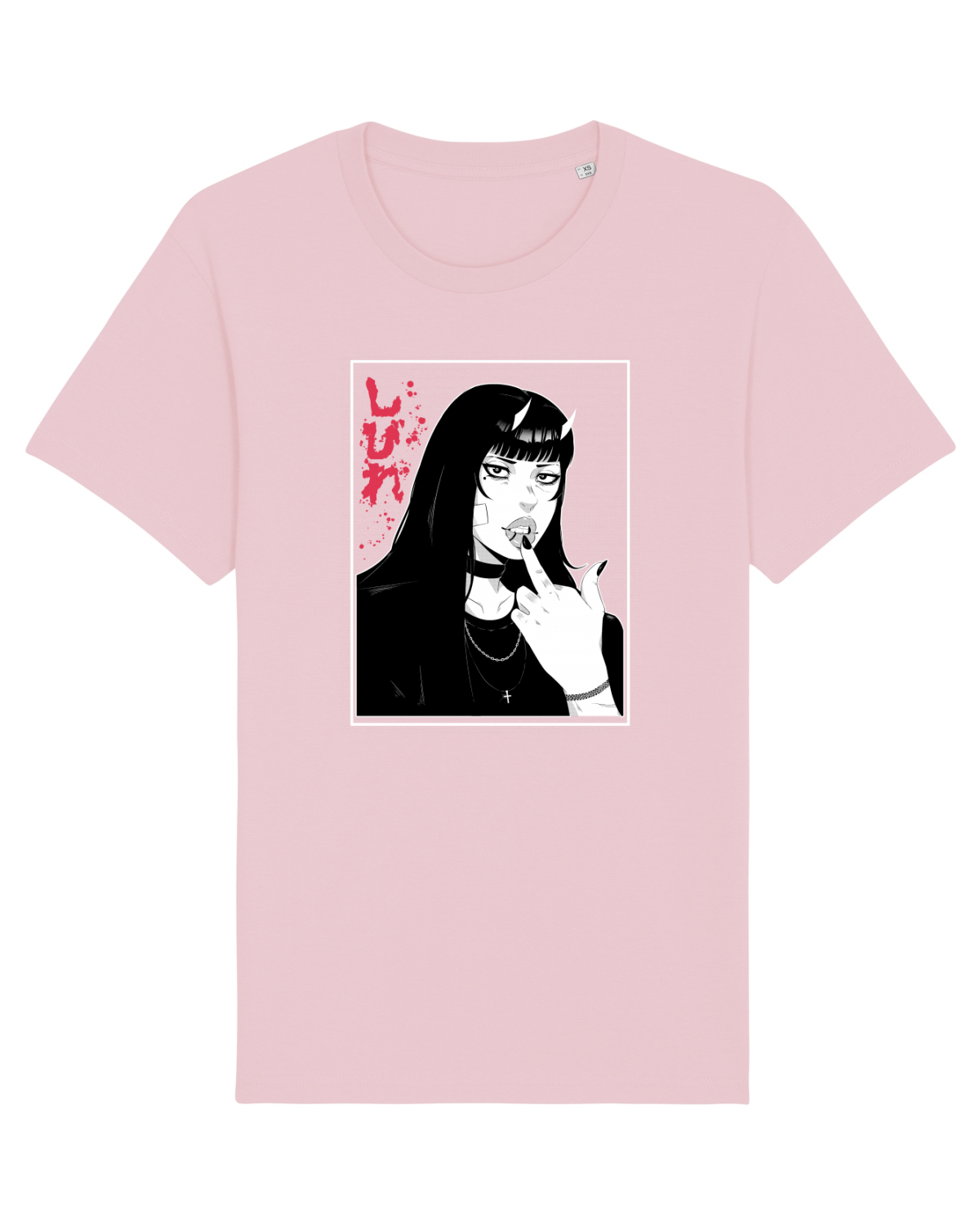 Tricou mânecă scurtă Unisex Rocker Cotton Pink