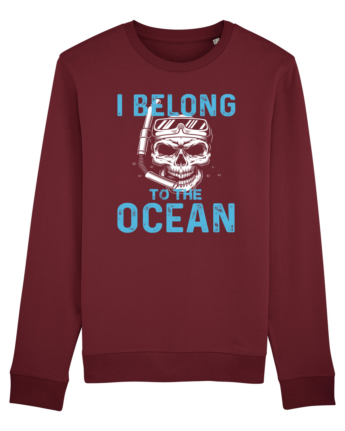Bluză mânecă lungă Unisex Rise Burgundy