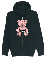I'm Bored - Pink Teddy Bear Hanorac cu fermoar Unisex Connector