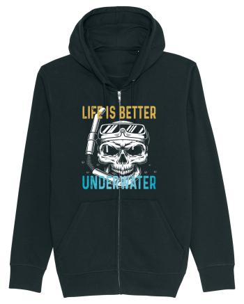 Life Is Better Underwater Black
