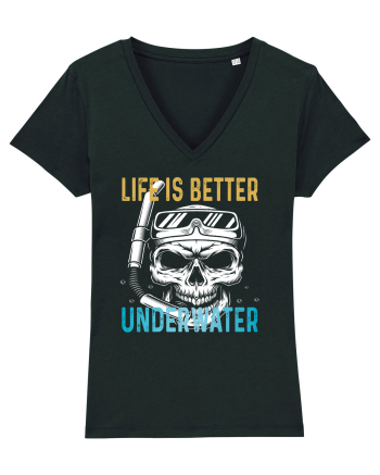 Life Is Better Underwater Black