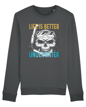 Life Is Better Underwater Anthracite