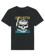 Life Is Better Underwater Tricou mânecă scurtă Unisex Rocker