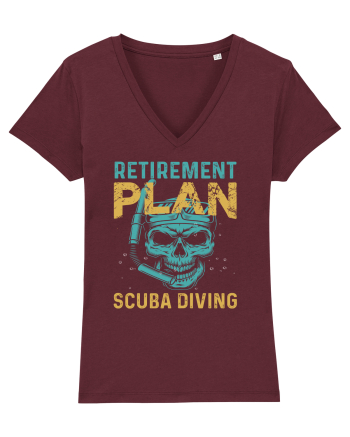 Retirement Plan Scuba Diving Burgundy