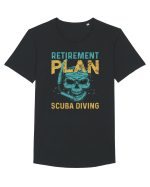 Retirement Plan Scuba Diving Tricou mânecă scurtă guler larg Bărbat Skater