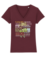 I love Vanlife Tricou mânecă scurtă guler V Damă Evoker