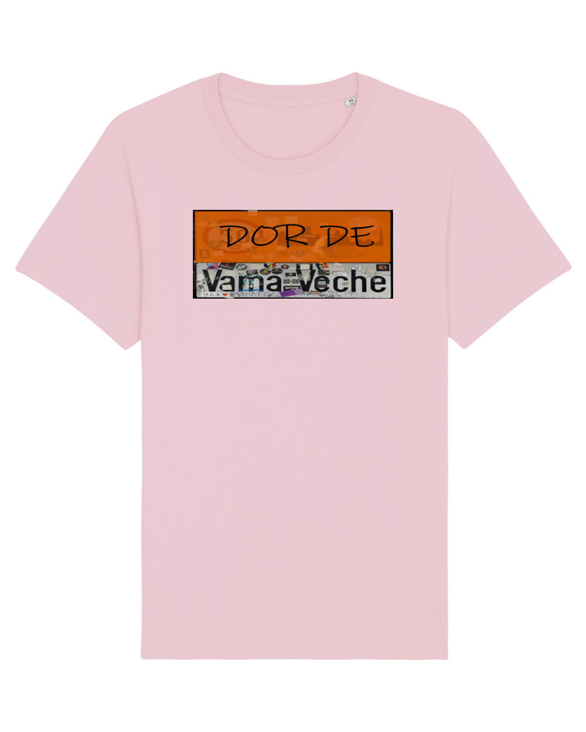 Tricou mânecă scurtă Unisex Rocker Cotton Pink