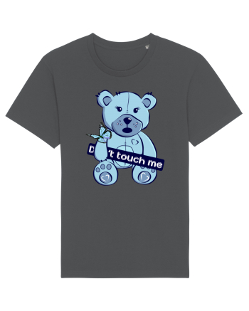 Don't Touch Me - Blue Teddy Bear Anthracite