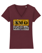 KM Zero Vama Veche Tricou mânecă scurtă guler V Damă Evoker