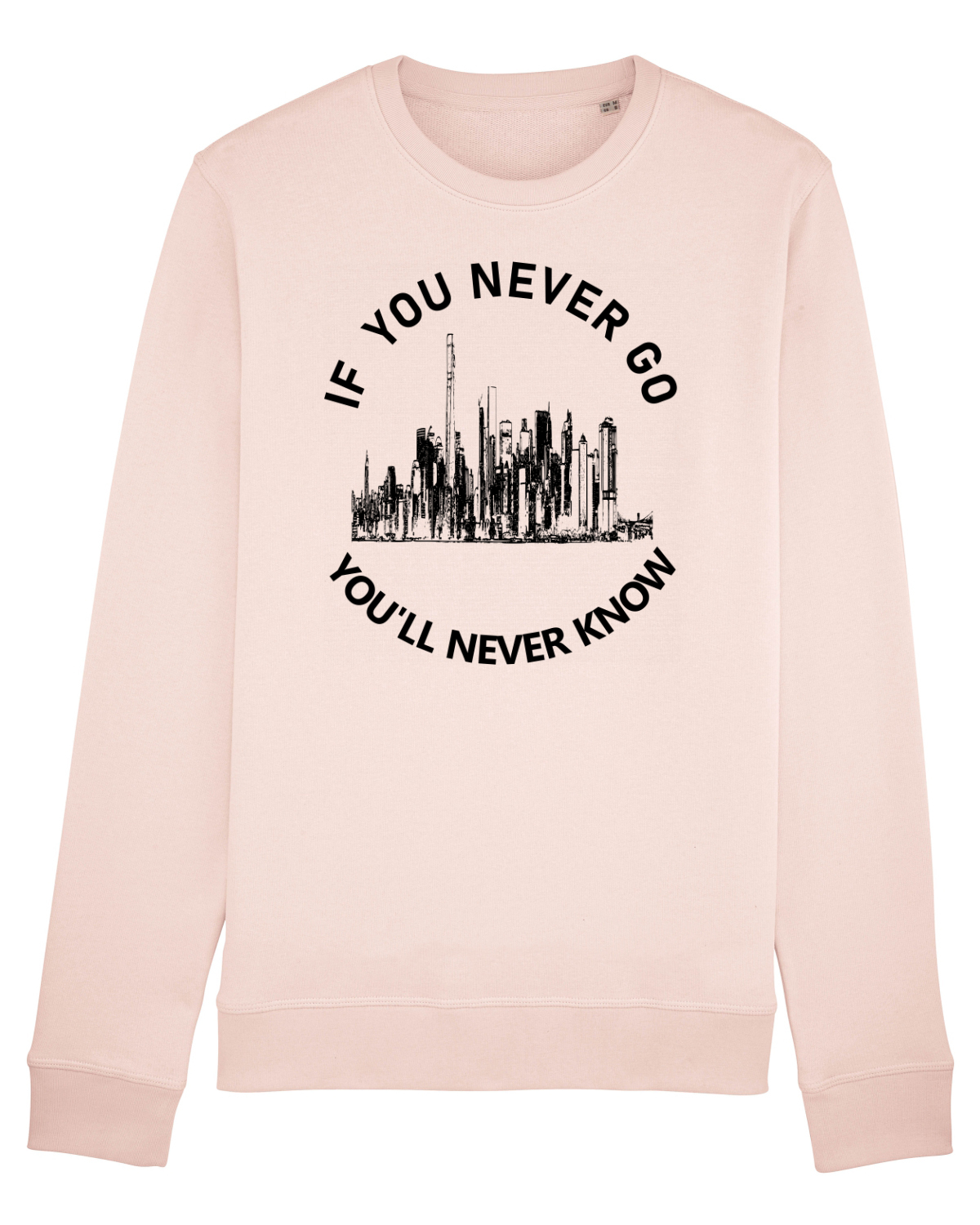 Bluză mânecă lungă Unisex Rise Candy Pink