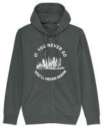 If you never go Hanorac cu fermoar Unisex Connector