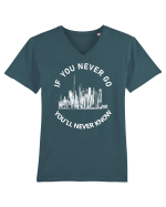 If you never go Tricou mânecă scurtă guler V Bărbat Presenter
