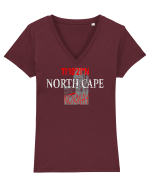 Norway Tricou mânecă scurtă guler V Damă Evoker