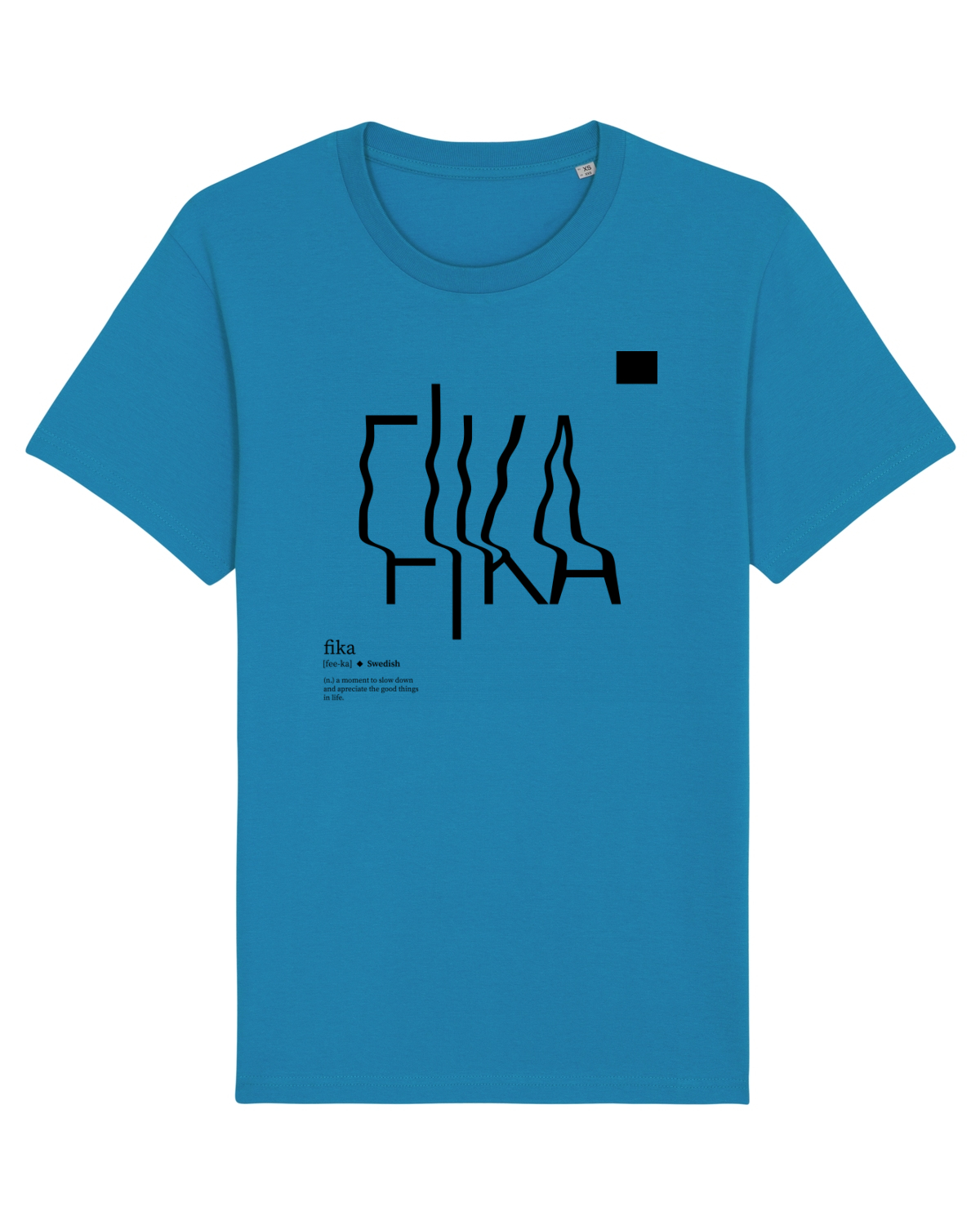 Tricou mânecă scurtă Unisex Rocker Azur