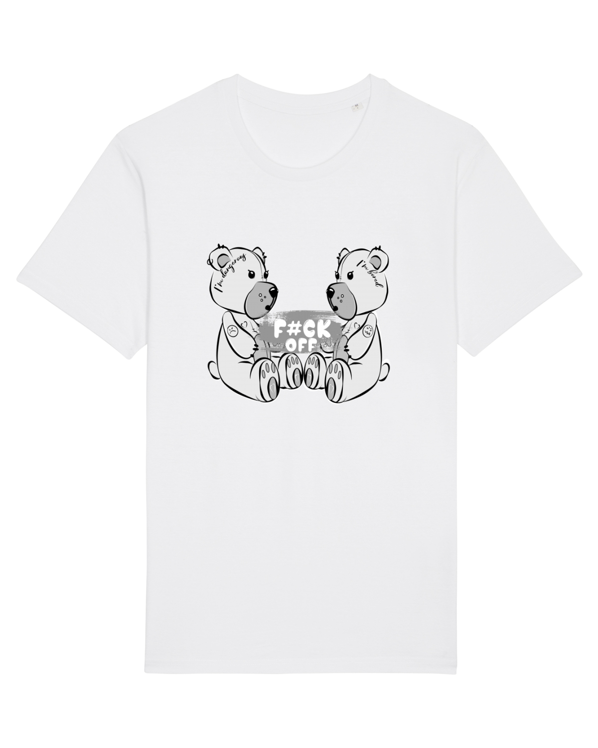 Tricou mânecă scurtă Unisex Rocker White