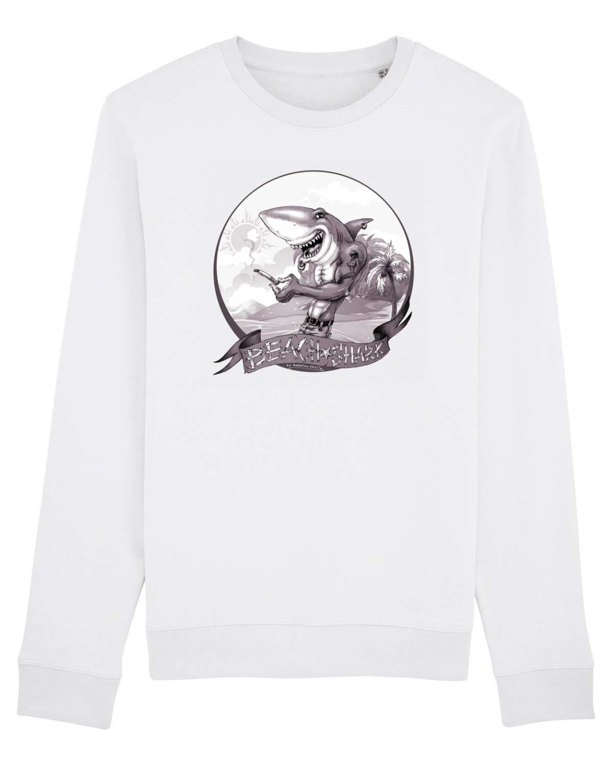Bluză mânecă lungă Unisex Rise White