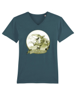 BEACH SHARK Monocrom 2 Tricou mânecă scurtă guler V Bărbat Presenter