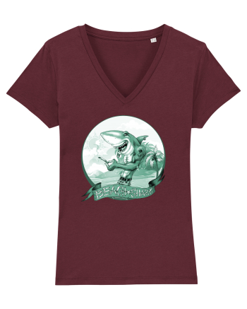 BEACH SHARK Monocrom 3 Burgundy