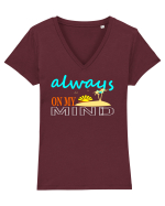 Always On My Mind Tricou mânecă scurtă guler V Damă Evoker